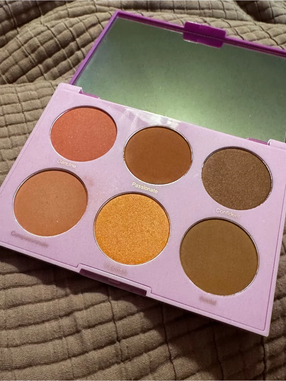 REALHER You Are Brilliant Pro Blush Palette 6 Pan Makeup Palette Used Once